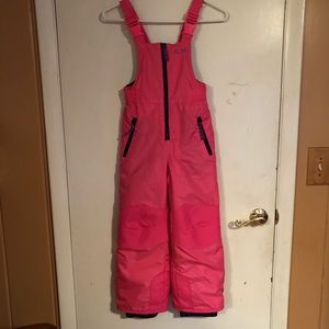 Champion pink snowsuit